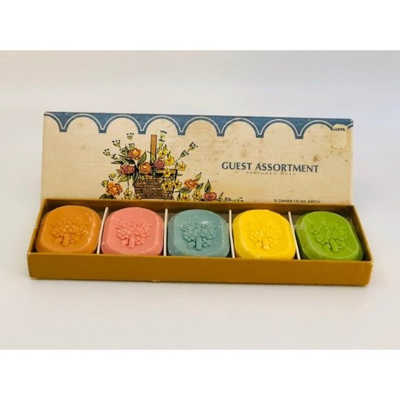 Vintage Mid Century Guest Soap Boxed Set Ben Riskert NJ - Picture 1 of 9